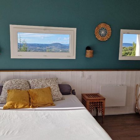 Reve D'Escapade Chambre Avec Vue Sublime Sur Les Cevennes Ardechoises Barjac  Eksteriør billede
